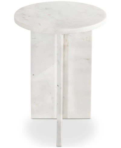 Grace 20" Marble Round Accent Table