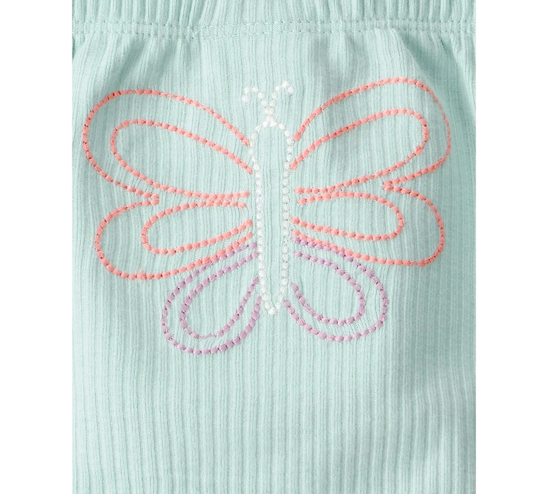 Carter's Baby Girls' Butterfly Print Bodysuits and Pants, 3-Piece Set