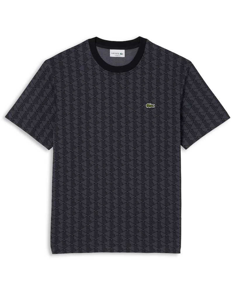 Lacoste Men's Allover Monogram Regular and Big & Tall T-Shirt