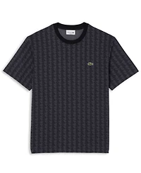 Lacoste Men's Allover Monogram Regular and Big & Tall T-Shirt