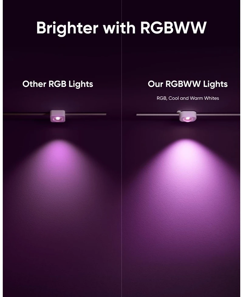 eufy Permanent Outdoor Lights E22, 100ft with 60 Triple-led Lights