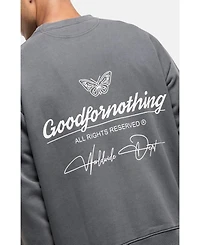 Good For Nothing Women's Washed Grey Cult Sweathsirt