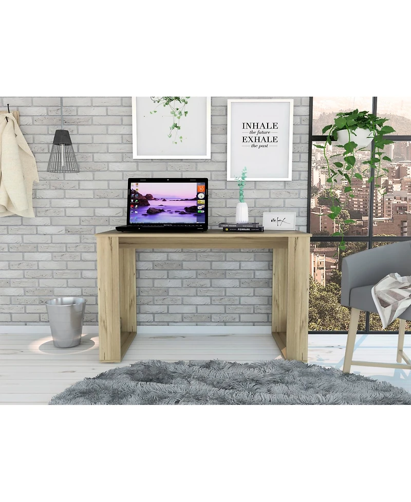 Streamdale Furniture Lacey Rectangle Computer Desk Smokey Oak