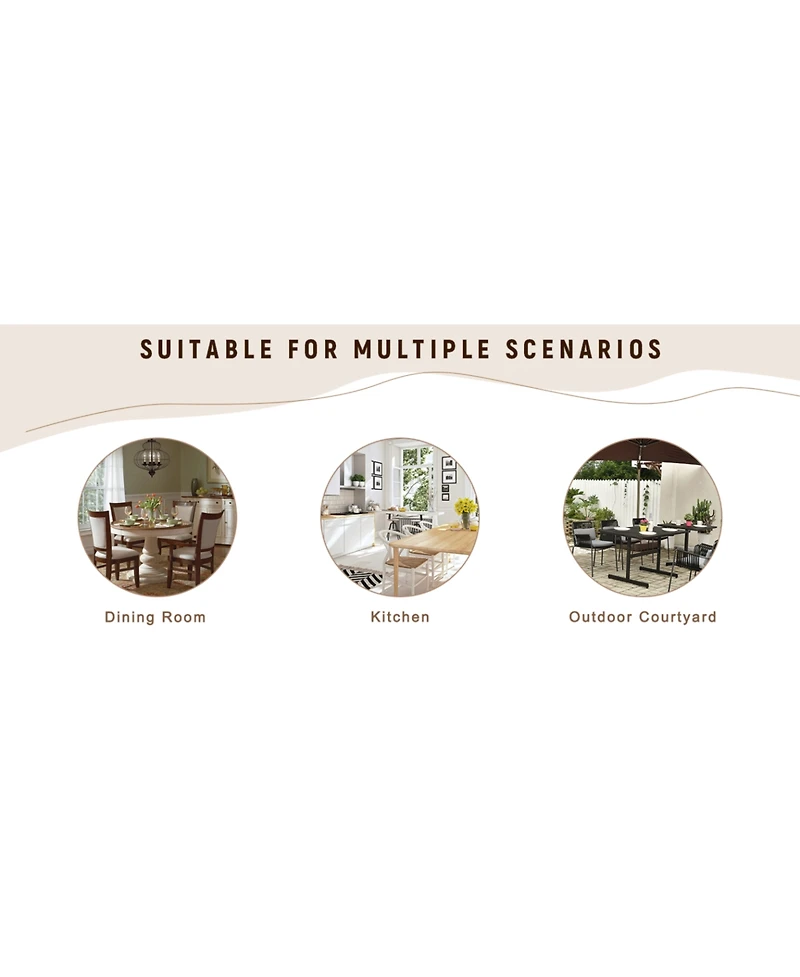 Streamdale Furniture Streamdale Dining table with storage platform