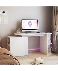 Streamdale Furniture Streamdale Modern Expandable Home Office Desk with Storage & Hutch