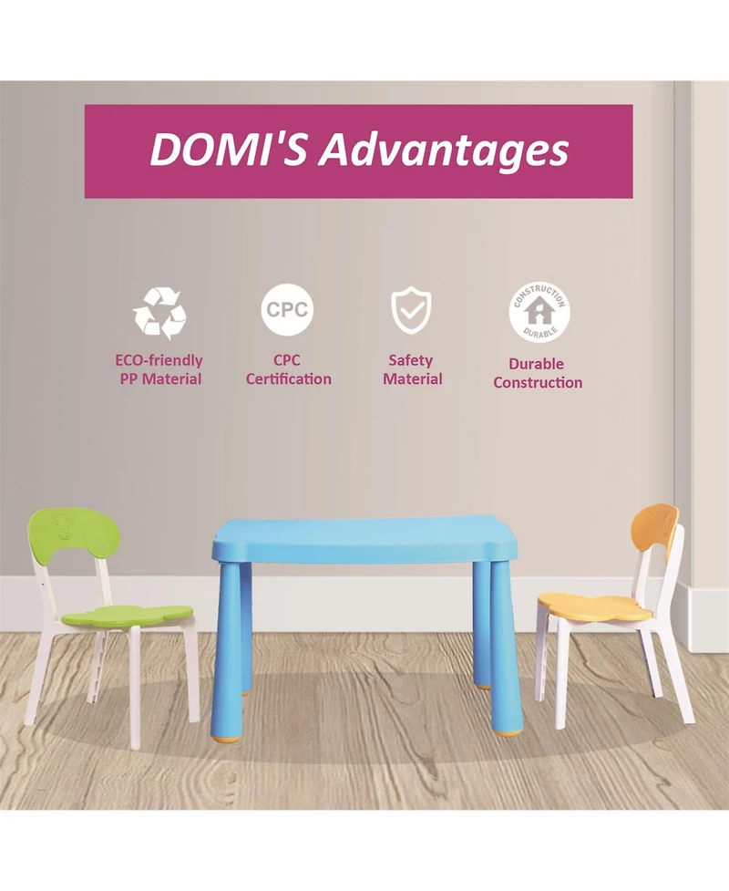 Streamdale Furniture 3-Piece Kids Table & Chair Set | Reading, Preschool