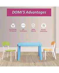 Streamdale Furniture 3-Piece Kids Table & Chair Set | Reading, Preschool