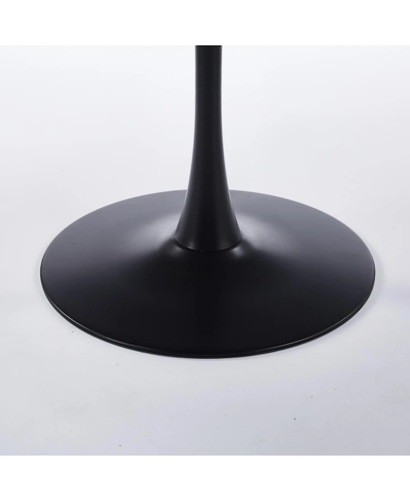 Streamdale Furniture 42" Mid-Century Modern Tulip Dining Table with Metal Base