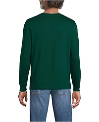Lands' End Big & Tall Super-t Long Sleeve T-Shirt with Pocket