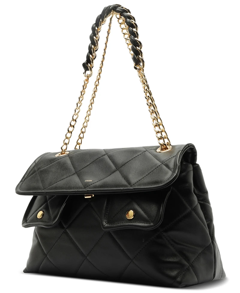 Arezzo Diana Large Leather Shoulder Handbag