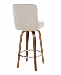 Lumisource Fabric Henry Contemporary Fixed-Height Counter Stool, Set of 2