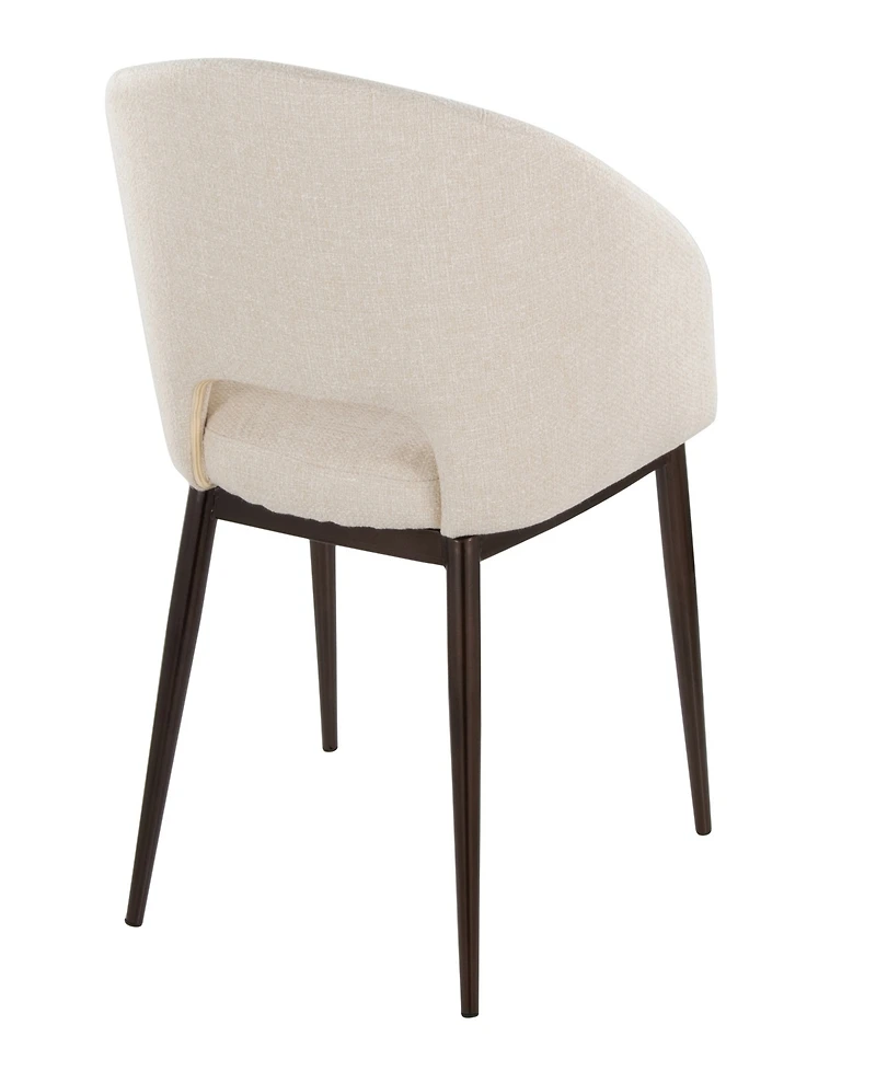 Lumisource 31" Fabric Renee Contemporary Dining Chair