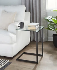 Lumisource 22.5" Glass Zenn Contemporary End Table