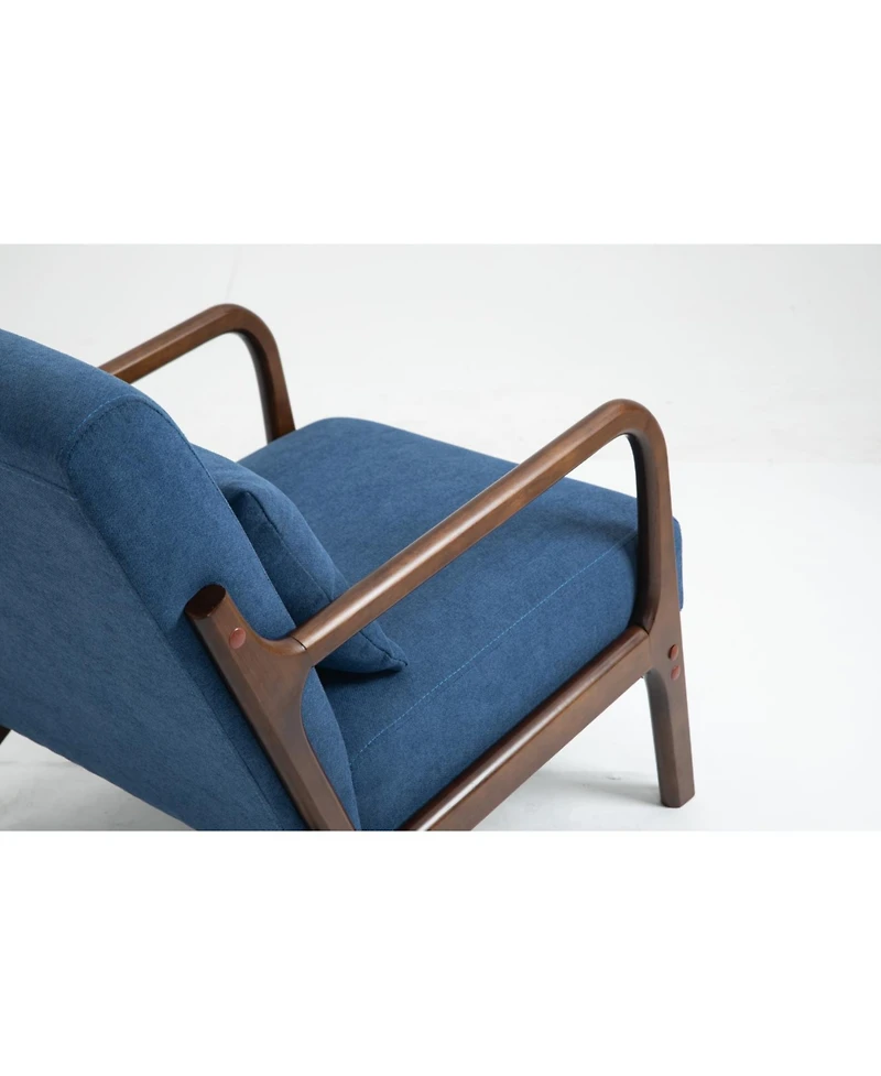 Streamdale Furniture Mid Century Modern Chair with Wood Frame and Cushion