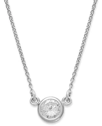 Bezel-Set Diamond Pendant Necklace (1/5 ct. t.w.) 14K Gold or White