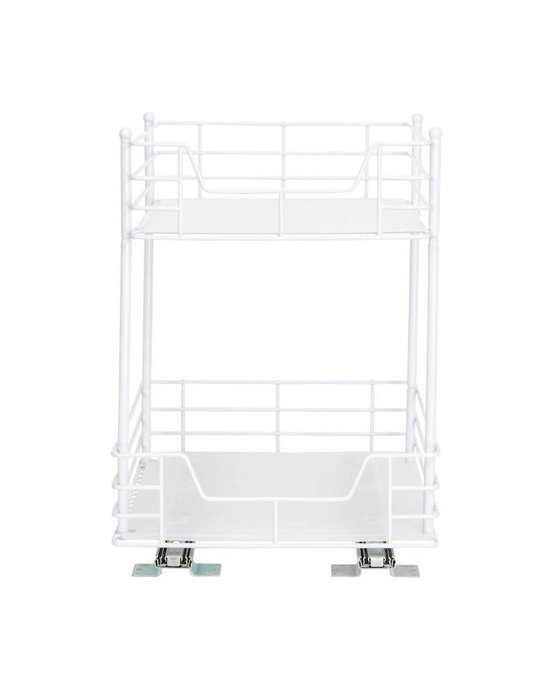 Household Essentials Glidez Steel Pull-Out Storage Organizer, 2 -Tier Design