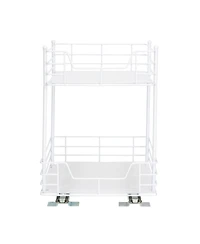 Household Essentials Glidez Steel Pull-Out Storage Organizer, 2 -Tier Design