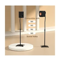 Artudatech 2-Pack Universal Speaker Stands with Adjustable Height & Stabilized Base for Surround Sound