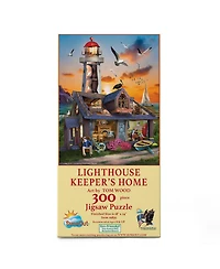 SunsOut Lighthouse Keepers Home 300 piece Jigsaw Puzzle for Adults