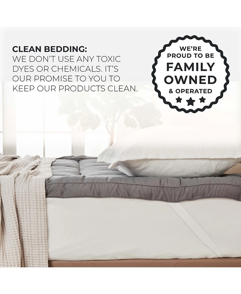 Linery & Co. 2 Inch Quilted Down Alternative Mattress Pad