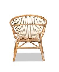 Furniture Benicia 23" Rattan Bohemian Dining Chair