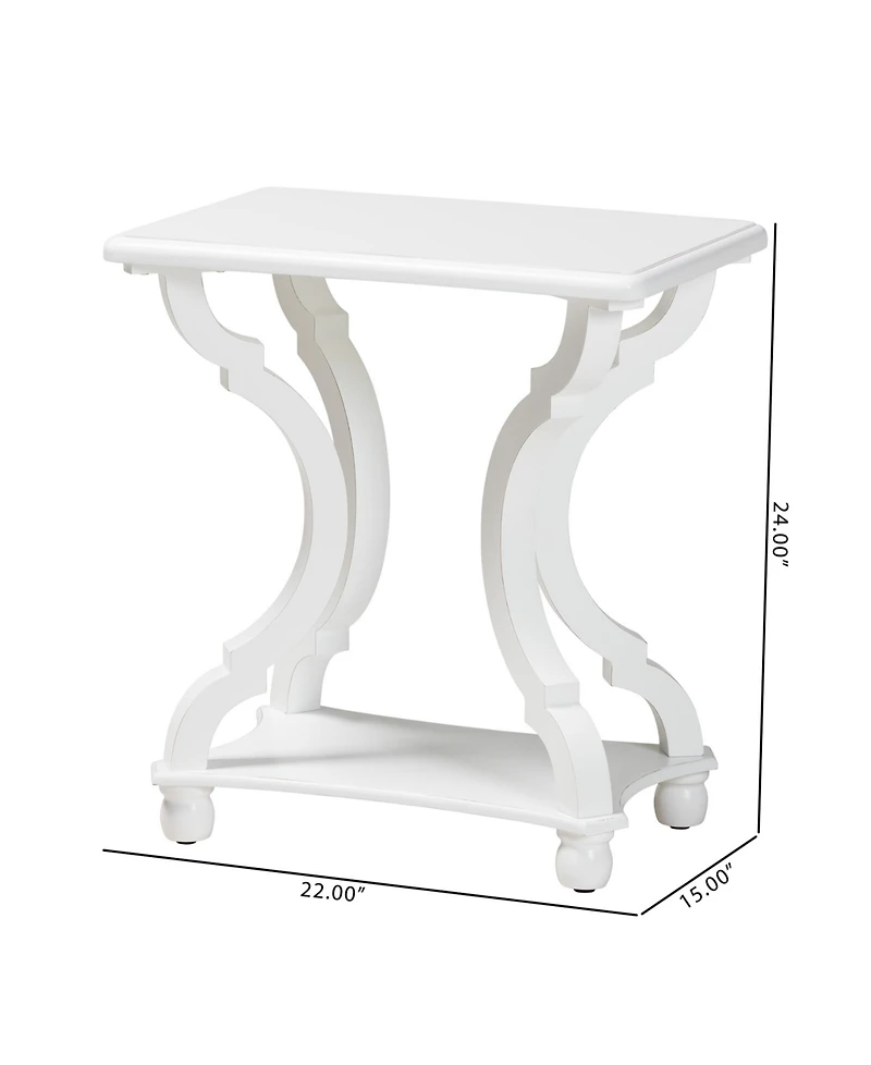 Boxton Studio Cianna 22" Wood Traditional End Table