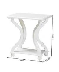Boxton Studio Cianna 22" Wood Traditional End Table