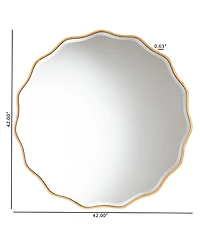 Boxton Studio Weston 42" Glass Glam and Luxe Accent Wall Mirror