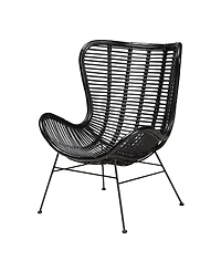 Furniture Colorado 32.3" Rattan Bohemian Accent Chair
