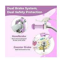 Hongge Kids Adjustable Training Bike with Dual Brake and Safety Features