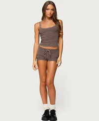 Edikted Women's Lillian Striped Knit Tank Top