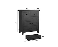gaomon 34.8" Tall Vertical Drawer Dresser with Large Storage