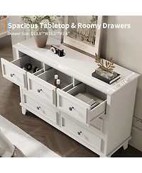 gaomon 7-Drawer Dresser 47"W, Wooden Chest with Deep Drawers, Tv Stand Organizer for Bedroom, Living Room, Hallway