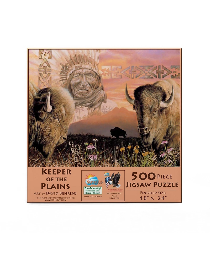 SunsOut Keeper of the Plains 500 piece Jigsaw Puzzle for Adults