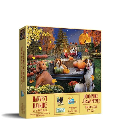 SunsOut Harvest Hayride 1000 piece Jigsaw Puzzle for Adults Halloween