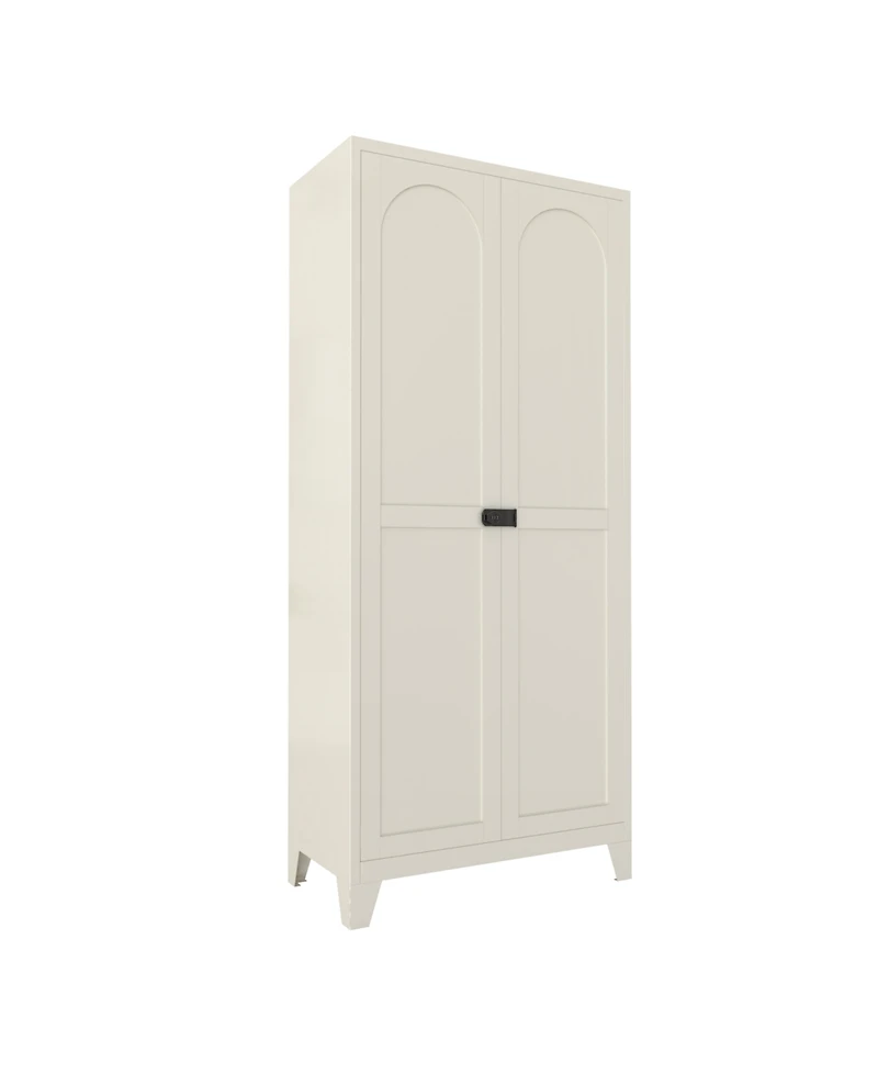 Streamdale Furniture 71" Locking Metal Storage Cabinet - Beige