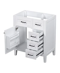 Casainc 30" Bathroom Vanity, Cabinet Base Only, Bathroom Cabinet with Drawers