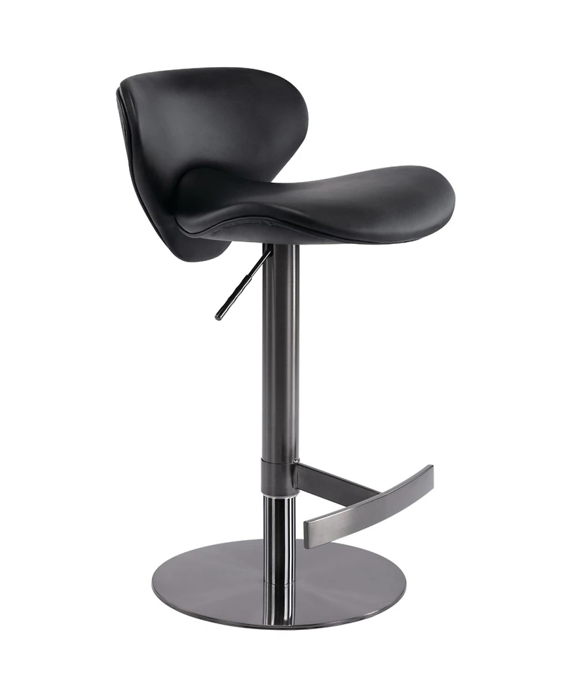 Streamdale Furniture Black Titanium Swivel Bar Stool (1pc)