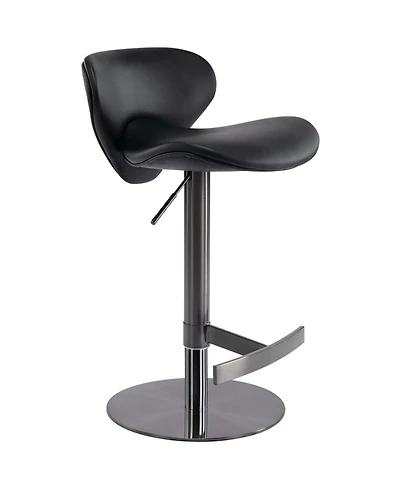 Streamdale Furniture Black Titanium Swivel Bar Stool (1pc)