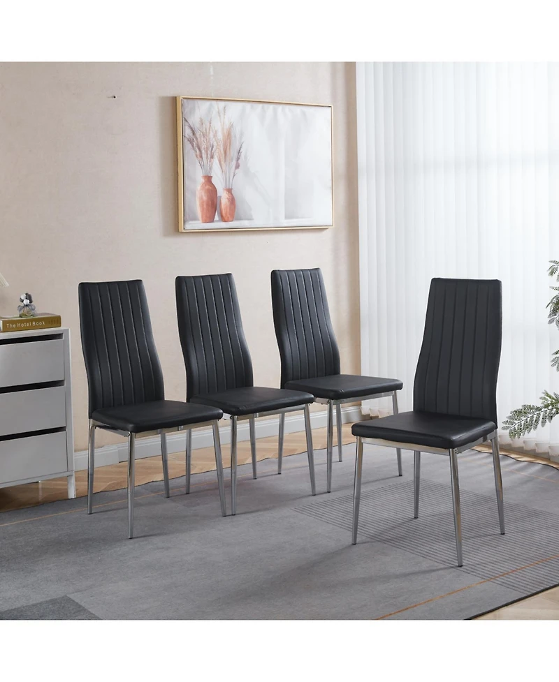 Streamdale Furniture Chair Set of 4 for Home or Office Use