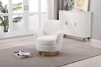 Cozy and Versatile Swivel Chair with Spacious Seating