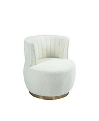 Streamdale Furniture Plush Teddy Swivel Accent Chair Comfort and Style for Any Room