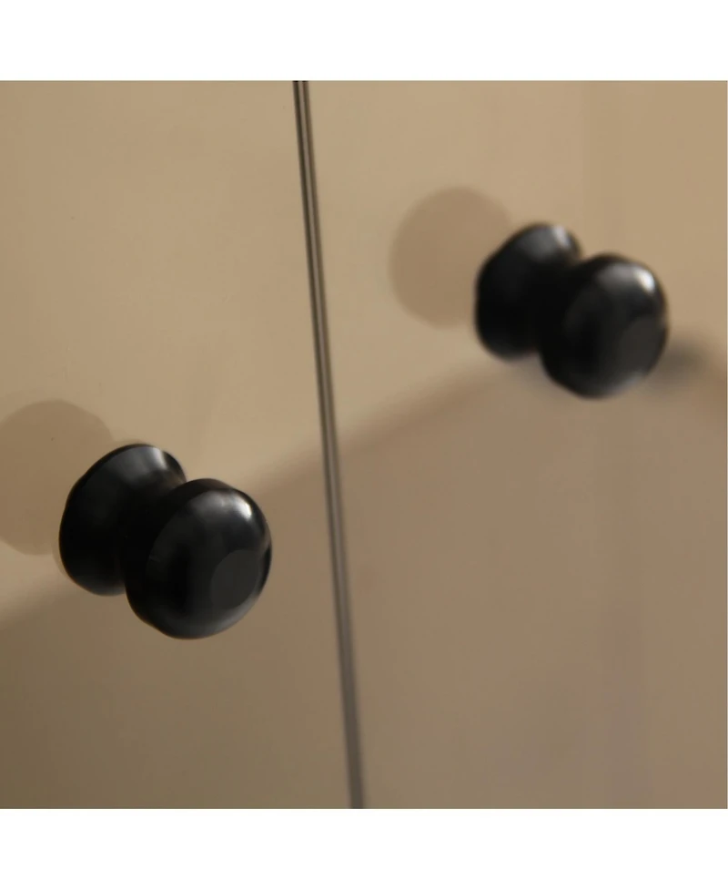 Streamdale Furniture Lighted Glass Cabinet Display with Shelves