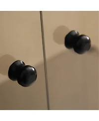 Streamdale Furniture Lighted Glass Cabinet Display with Shelves