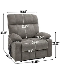 Streamdale Furniture Brown Power Lift Recliner Massage Chair