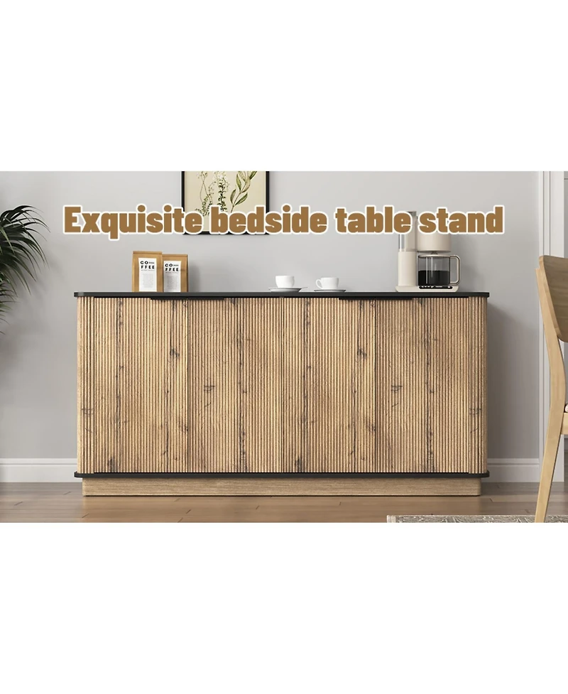 Streamdale Furniture Mdf Sideboard Tv & Tableware Storage (55" x 15.7" x 29.6")