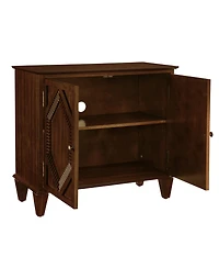 Streamdale Retro Wooden Sideboard Buffet Cabinet - Walnut