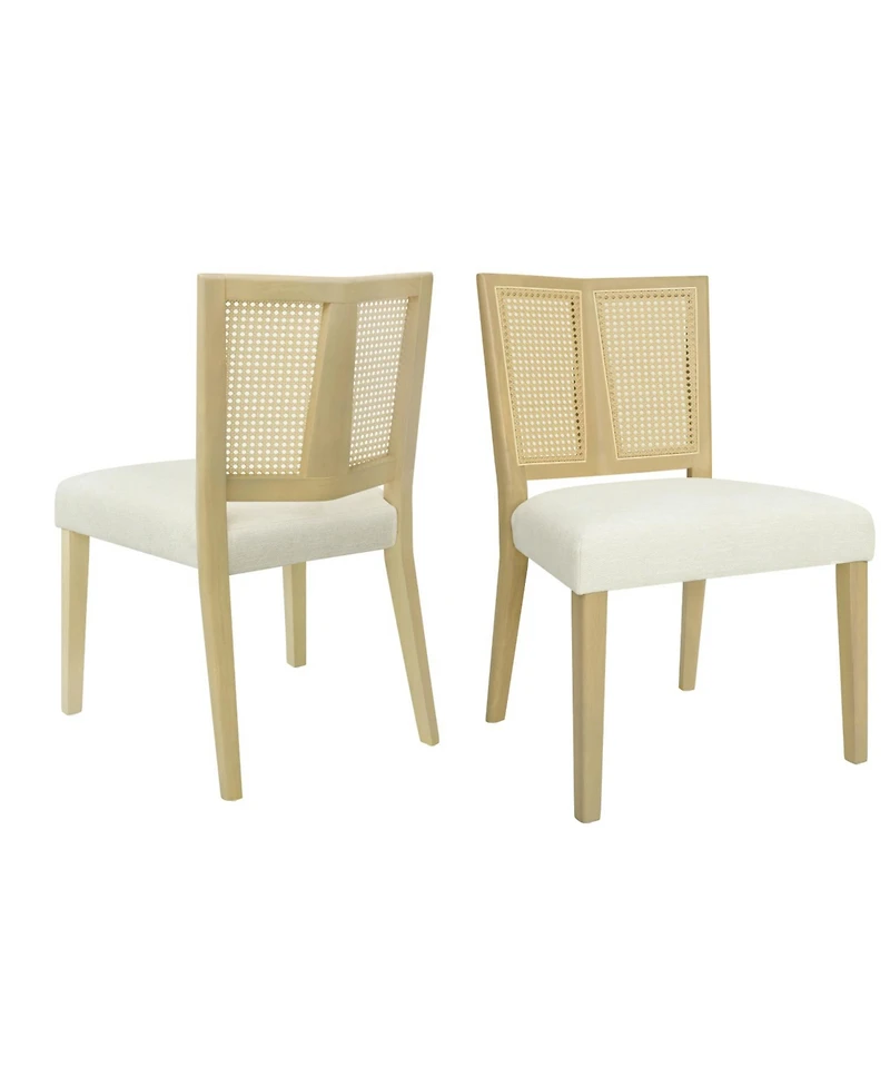 Streamdale Furniture Rattan Dining Chair Without Arm Set of 2