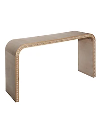 Streamdale Furniture 59in Natural Wood Console Table with Wood Beads