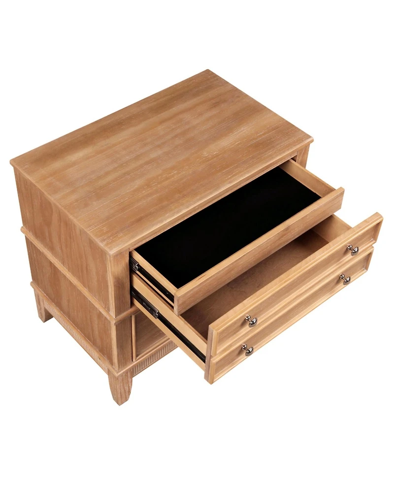 Streamdale Furniture Hazel 3-Drawer Hazel 3-Drawer Side Table for Living Room, Hallway, Entryway